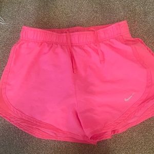 Hot pink Nike shorts